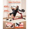 image:imageVEVOR Incline Chest Fly and Rear Delt Fly Machine 450 LBS Chest Machine Adjustable Fitness Chest Bench Set Home Gym Equipment for Upper Body Strength Training Machine