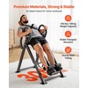 image:imageVEVOR Inversion Table 300 lbs Capacity Heavy Duty Back Inverter Stretcher Inverted Table with DualRoller Locking Decompression Tables for Shoulders Neck MultiAngle Adjustable Tether StrapBlack  Orange