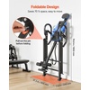 image:imageVEVOR Inversion Table 300 lbs Capacity Heavy Duty Back Inverter Stretcher Inverted Table with DualRoller Locking Decompression Tables for Shoulders Neck MultiAngle Adjustable Tether StrapBlack  Blue