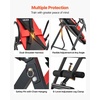 image:imageVEVOR Inversion Table 300 lbs Capacity Heavy Duty Back Inverter Stretcher Inverted Table with DualRoller Locking Decompression Tables for Shoulders Neck MultiAngle Adjustable Tether StrapBlack  Red