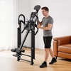 image:imageVEVOR Inversion Table 300 lbs Capacity Heavy Duty Back Inverter Stretcher Inverted Table with Stable Structure DualRoller Locking Decompression Tables for Shoulders Neck Back Knees