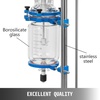 image:imageVEVOR Jacketed Reactor 5L Laboratory Glass Reactor Jacketed Glass Reactor Chemical Reaction Vessel Lab Jacketed Reactor Reaction Vessel Chemistry with Digital Display for Reaction Distillation5L