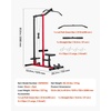 image:imageVEVOR LAT Pull Down Machine Row Cable MachineBlack Red
