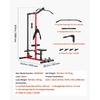 image:imageVEVOR LAT Pull Down Machine Row Cable MachineBlack Red