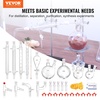 image:imageVEVOR Lab Distillation Kit 33 Boro Lab Glassware Distillation Kit with 24 40 Joint 1000ml Essential Oil Distillation Apparatus Kit 29 pcs Set of Glassware Equipment32 Pieces