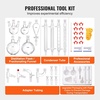 image:imageVEVOR Lab Distillation Kit 33 Boro Lab Glassware Distillation Kit with 24 40 Joint 1000ml Essential Oil Distillation Apparatus Kit 29 pcs Set of Glassware Equipment32 Pieces