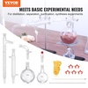 image:imageVEVOR Lab Distillation Kit 33 Boro Lab Glassware Distillation Kit with 24 40 Joint 1000ml Essential Oil Distillation Apparatus Kit 29 pcs Set of Glassware Equipment14Piece