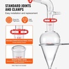 image:imageVEVOR Lab Distillation Kit 33 Boro Lab Glassware Distillation Kit with 24 40 Joint 1000ml Essential Oil Distillation Apparatus Kit 29 pcs Set of Glassware Equipment32 Pieces