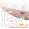 image:imageVEVOR Lab Distillation Kit 33 Boro Lab Glassware Distillation Kit with 24 40 Joint 1000ml Essential Oil Distillation Apparatus Kit 29 pcs Set of Glassware Equipment29Piece