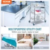 image:imageVEVOR Lab Rolling Cart 3Shelf Stainless Steel Rolling Cart Lab Serving Cart with Swivel Casters Dental Utility Cart for Clinic Lab Hospital Salon 2638x1555x3413Silver