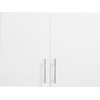 image:imageVEVOR Laundry Room Wall Cabinet 2Tier Wall Mounted Hanging Cabinet with Adjustable Shelf Cupboard Storage with 2 Doors for Kitchen Bathroom Laundry 118 x 236 x 236 in D x W x H White2 Doors