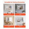 image:imageVEVOR Laundry Room Wall Cabinet 2Tier Wall Mounted Hanging Cabinet with Adjustable Shelf Cupboard Storage with 2 Doors for Kitchen Bathroom Laundry 118 x 236 x 236 in D x W x H White2 Doors