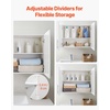 image:imageVEVOR Laundry Room Wall Cabinet 2Tier Wall Mounted Hanging Cabinet with Adjustable Shelf Cupboard Storage with 2 Doors for Kitchen Bathroom Laundry 118 x 236 x 236 in D x W x H White2 Doors