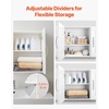 image:imageVEVOR Laundry Room Wall Cabinet 2Tier Wall Mounted Hanging Cabinet with Adjustable Shelf Cupboard Storage with 2 Doors for Kitchen Bathroom Laundry 118 x 236 x 236 in D x W x H White3 Doors