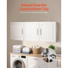 image:imageVEVOR Laundry Room Wall Cabinet 2Tier Wall Mounted Hanging Cabinet with Adjustable Shelf Cupboard Storage with 2 Doors for Kitchen Bathroom Laundry 118 x 236 x 236 in D x W x H White3 Doors