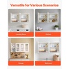image:imageVEVOR Laundry Room Wall Cabinet 2Tier Wall Mounted Hanging Cabinet with Adjustable Shelf Cupboard Storage with 2 Doors for Kitchen Bathroom Laundry 118 x 236 x 236 in D x W x H White4 Doors