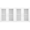 image:imageVEVOR Laundry Room Wall Cabinet 2Tier Wall Mounted Hanging Cabinet with Adjustable Shelf Cupboard Storage with 2 Doors for Kitchen Bathroom Laundry 118 x 236 x 236 in D x W x H White4 Doors