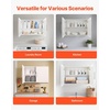 image:imageVEVOR Laundry Room Wall Cabinet 2Tier Wall Mounted Hanging Cabinet with Adjustable Shelf Cupboard Storage with 2 Doors for Kitchen Bathroom Laundry 118 x 236 x 236 in D x W x H White2 Doors