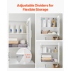 image:imageVEVOR Laundry Room Wall Cabinet 2Tier Wall Mounted Hanging Cabinet with Adjustable Shelf Cupboard Storage with 2 Doors for Kitchen Bathroom Laundry 118 x 236 x 236 in D x W x H White4 Doors