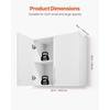 image:imageVEVOR Laundry Room Wall Cabinet 2Tier Wall Mounted Hanging Cabinet with Adjustable Shelf Cupboard Storage with 2 Doors for Kitchen Bathroom Laundry 118 x 236 x 236 in D x W x H White2 Doors
