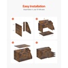 image:imageVEVOR Literature Organizer 4 Compartments Office Mailbox with Detachable Shelves Wooden Mailbox Sorter with Side Vertical Storage Countertop Office Home Organizer for File Document Paper BrownBrown