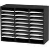 image:imageVEVOR Literature Organizers 36 Compartments Office Mailbox with Adjustable Shelves Wood Literature Sorter 393x12x268 inches for Office Home Classroom Mailrooms Organization EPA Certified BrownBlack