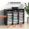 image:imageVEVOR Literature Organizers 36 Compartments Office Mailbox with Adjustable Shelves Wood Literature Sorter 393x12x268 inches for Office Home Classroom Mailrooms Organization EPA Certified BrownBlack
