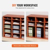 image:imageVEVOR Literature Organizers 36 Compartments Office Mailbox with Adjustable Shelves Wood Literature Sorter 393x12x268 inches for Office Home Classroom Mailrooms Organization EPA Certified BrownBrown