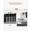 image:imageVEVOR Literature Organizers 36 Compartments Office Mailbox with Adjustable Shelves Wood Literature Sorter 393x12x268 inches for Office Home Classroom Mailrooms Organization EPA Certified BrownBlack