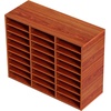image:imageVEVOR Literature Organizers 36 Compartments Office Mailbox with Adjustable Shelves Wood Literature Sorter 393x12x268 inches for Office Home Classroom Mailrooms Organization EPA Certified BrownBrown