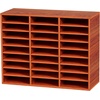 image:imageVEVOR Literature Organizers 36 Compartments Office Mailbox with Adjustable Shelves Wood Literature Sorter 393x12x268 inches for Office Home Classroom Mailrooms Organization EPA Certified BrownBrown