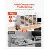 image:imageVEVOR Literature Organizers 36 Compartments Office Mailbox with Adjustable Shelves Wood Literature Sorter 393x12x268 inches for Office Home Classroom Mailrooms Organization EPA Certified BrownWhite