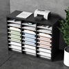 image:imageVEVOR Literature Organizers 36 Compartments Office Mailbox with Adjustable Shelves Wood Literature Sorter 393x12x268 inches for Office Home Classroom Mailrooms Organization EPA Certified BrownBlack