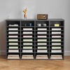 image:imageVEVOR Literature Organizers 36 Compartments Office Mailbox with Adjustable Shelves Wood Literature Sorter 393x12x268 inches for Office Home Classroom Mailrooms Organization EPA Certified BrownDark Grey