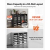 image:imageVEVOR Literature Organizers 36 Compartments Office Mailbox with Adjustable Shelves Wood Literature Sorter 393x12x268 inches for Office Home Classroom Mailrooms Organization EPA Certified BrownDark Grey