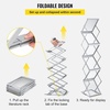 image:imageVEVOR Literature Rack 6 Pockets Pop up Aluminum Magazine Rack Lightweight Catalog Holder Stand wCarrying Bag for Living Room Hotel Trade Show Exhibition Office6 Pockets