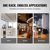 image:imageVEVOR Literature Rack 6 Pockets Pop up Aluminum Magazine Rack Lightweight Catalog Holder Stand wCarrying Bag for Living Room Hotel Trade Show Exhibition Office4 Pockets