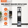 image:imageVEVOR Literature Rack 6 Pockets Pop up Aluminum Magazine Rack Lightweight Catalog Holder Stand wCarrying Bag for Living Room Hotel Trade Show Exhibition Office4 Pockets
