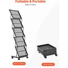 image:imageVEVOR Literature Rack 6 Pockets Pop up Aluminum Magazine Rack Lightweight Catalog Holder Stand wCarrying Bag for Living Room Hotel Trade Show Exhibition Office5 Pockets