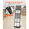 image:imageVEVOR Literature Rack 6 Pockets Pop up Aluminum Magazine Rack Lightweight Catalog Holder Stand wCarrying Bag for Living Room Hotel Trade Show Exhibition Office5 Pockets
