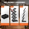 image:imageVEVOR Literature Rack 6 Pockets Pop up Aluminum Magazine Rack Lightweight Catalog Holder Stand wCarrying Bag for Living Room Hotel Trade Show Exhibition Office4 Pockets