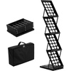 image:imageVEVOR Literature Rack 6 Pockets Pop up Aluminum Magazine Rack Lightweight Catalog Holder Stand wCarrying Bag for Living Room Hotel Trade Show Exhibition Office4 Pockets