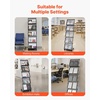 image:imageVEVOR Literature Rack 6 Pockets Pop up Aluminum Magazine Rack Lightweight Catalog Holder Stand wCarrying Bag for Living Room Hotel Trade Show Exhibition Office5 Pockets