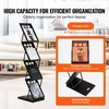 image:imageVEVOR Literature Rack 6 Pockets Pop up Aluminum Magazine Rack Lightweight Catalog Holder Stand wCarrying Bag for Living Room Hotel Trade Show Exhibition Office4 Pockets