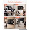 image:imageVEVOR Magnetic Glass Whiteboard Dry Erase Board 36x24 WallMounted Large White Glassboard Frameless with Marker Tray an Eraser and 2 Markers BlackBlack