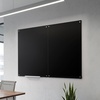image:imageVEVOR Magnetic Glass Whiteboard Dry Erase Board 36x24 WallMounted Large White Glassboard Frameless with Marker Tray an Eraser and 2 Markers BlackBlack