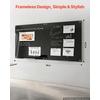 image:imageVEVOR Magnetic Glass Whiteboard Dry Erase Board 36x24 WallMounted Large White Glassboard Frameless with Marker Tray an Eraser and 2 Markers BlackBlack