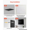 image:imageVEVOR Magnetic Glass Whiteboard Dry Erase Board 36x24 WallMounted Large White Glassboard Frameless with Marker Tray an Eraser and 2 Markers BlackBlack