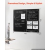 image:imageVEVOR Magnetic Glass Whiteboard Dry Erase Board 36x24 WallMounted Large White Glassboard Frameless with Marker Tray an Eraser and 2 Markers BlackBlack