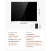image:imageVEVOR Magnetic Glass Whiteboard Dry Erase Board 36x24 WallMounted Large White Glassboard Frameless with Marker Tray an Eraser and 2 Markers BlackBlack